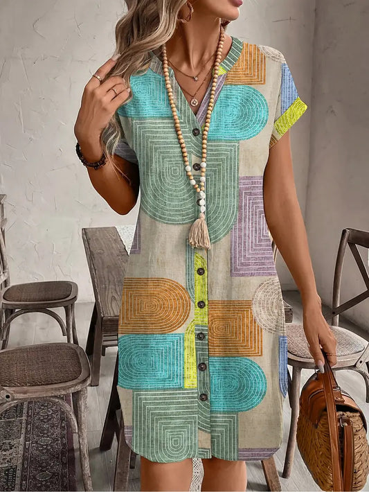 Elegant Geometric Dress