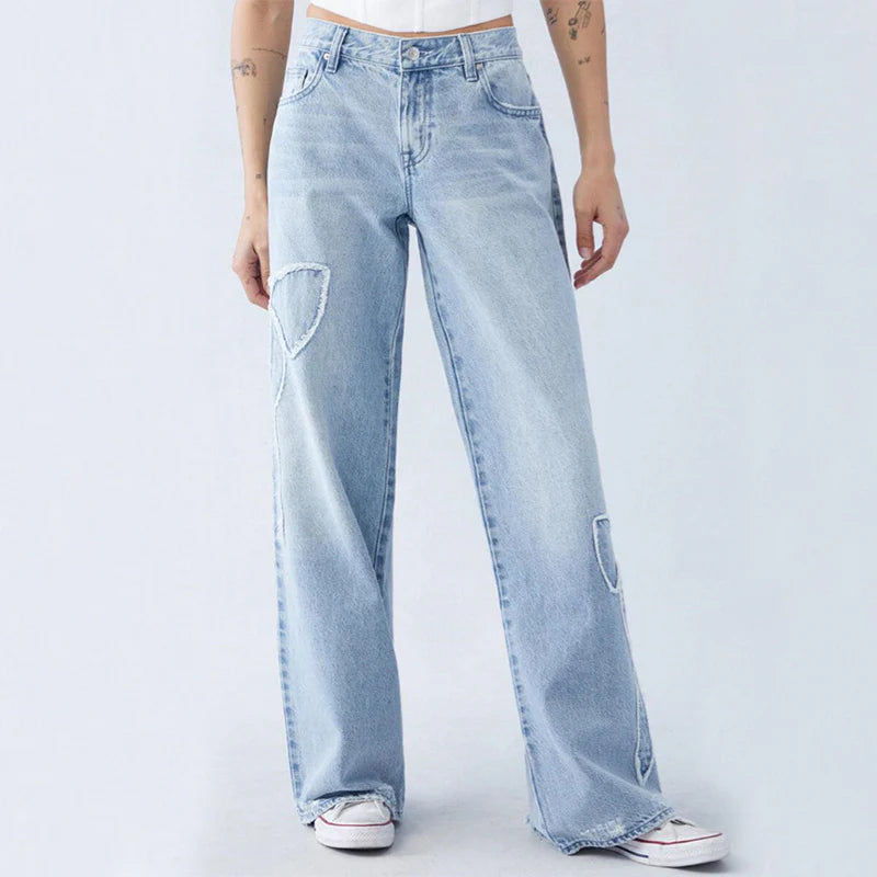 Free Shipping🎁Straight-Leg Denim Jeans – Urban Street Style
