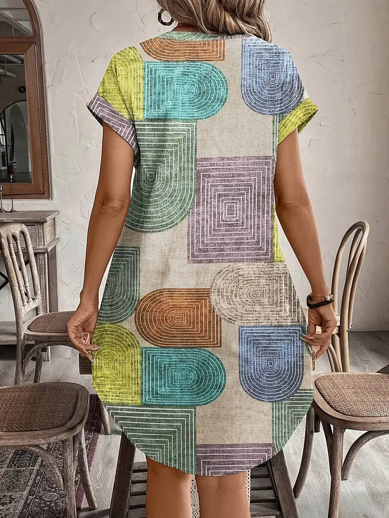 Elegant Geometric Dress