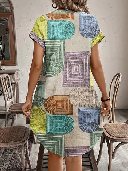 Elegant Geometric Dress